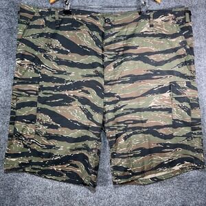 Rothco BDU Tiger Stripe Camo Cargo Shorts Mens 4XL Green Brown Tactical Military